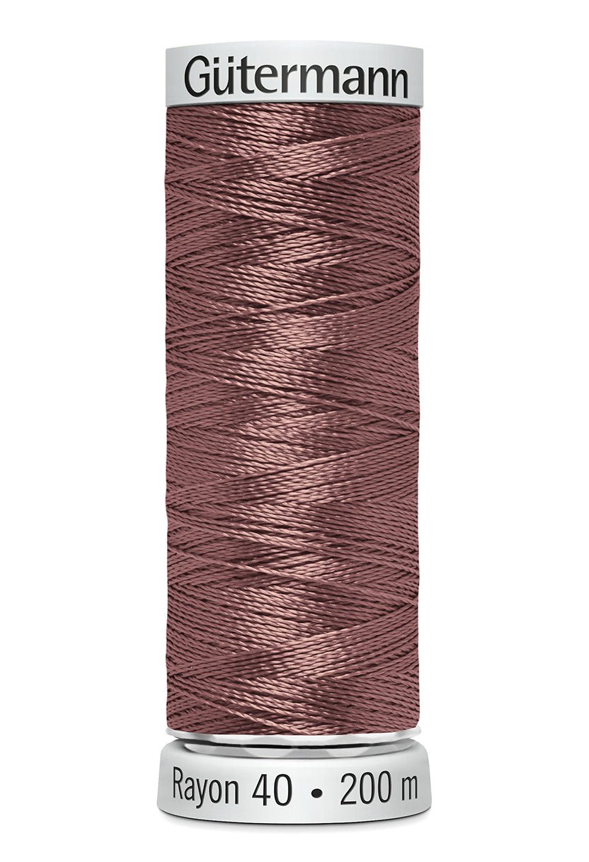 Gutermann Machine Embroidery Thread, Rayon 40, Shiny, 200m (2) - Galedi Pins