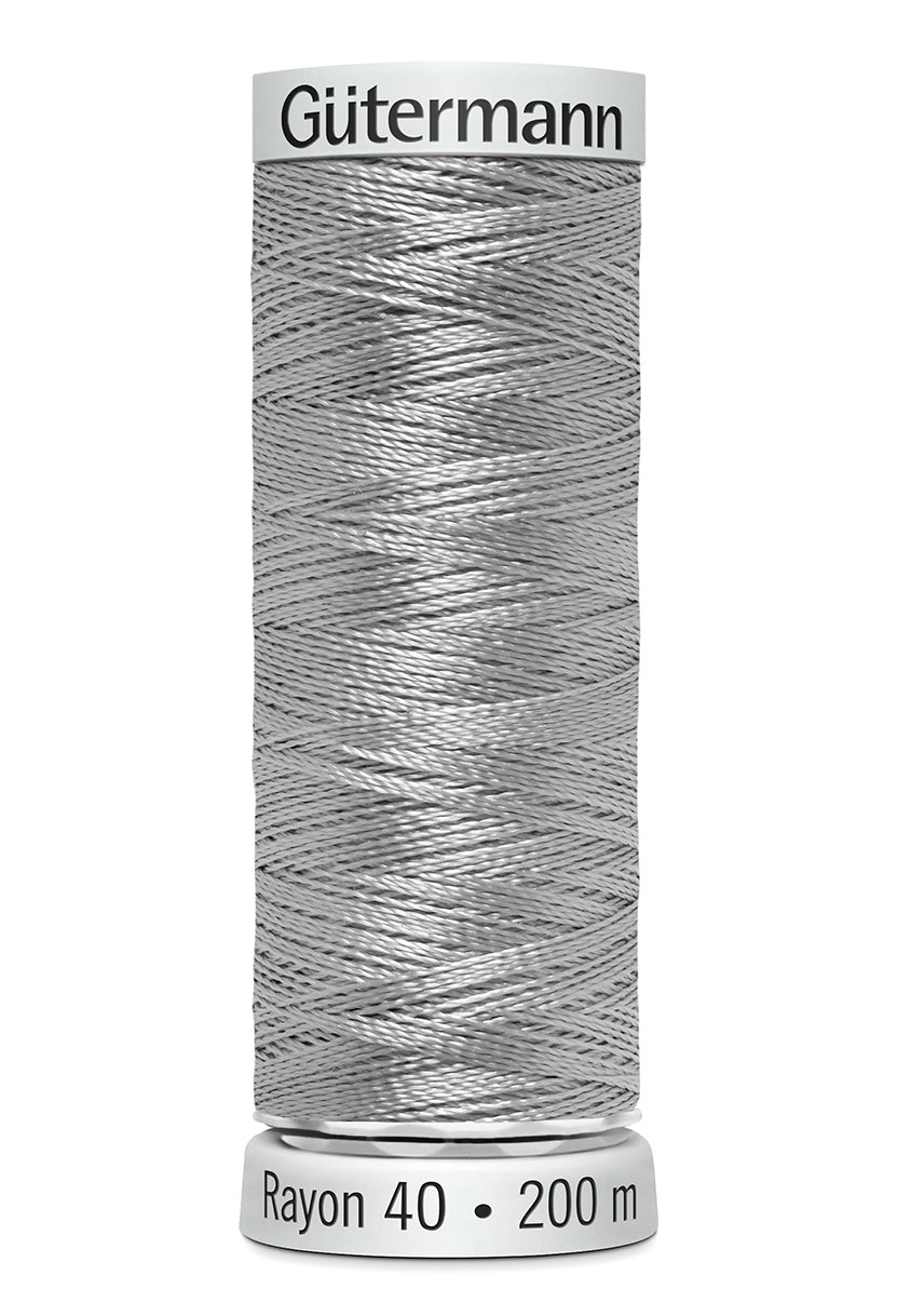 Gutermann Machine Embroidery Thread, Rayon 40, Shiny, 200m (3) - Galedi Pins