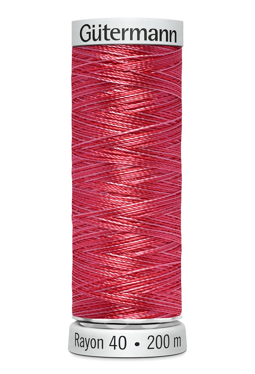 Gutermann Machine Embroidery Thread, Rayon 40, Shiny, 200m (3) - Galedi Pins
