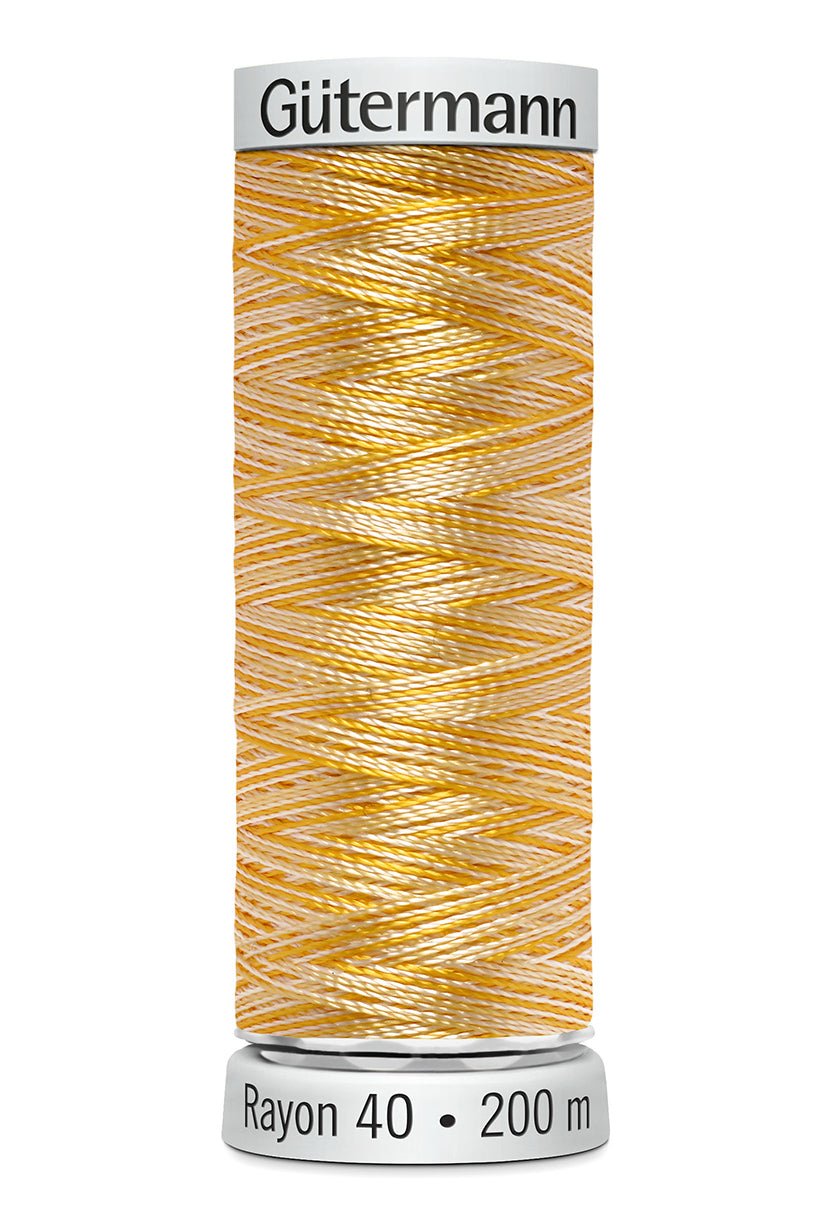 Gutermann Machine Embroidery Thread, Rayon 40, Shiny, 200m (3) - Galedi Pins