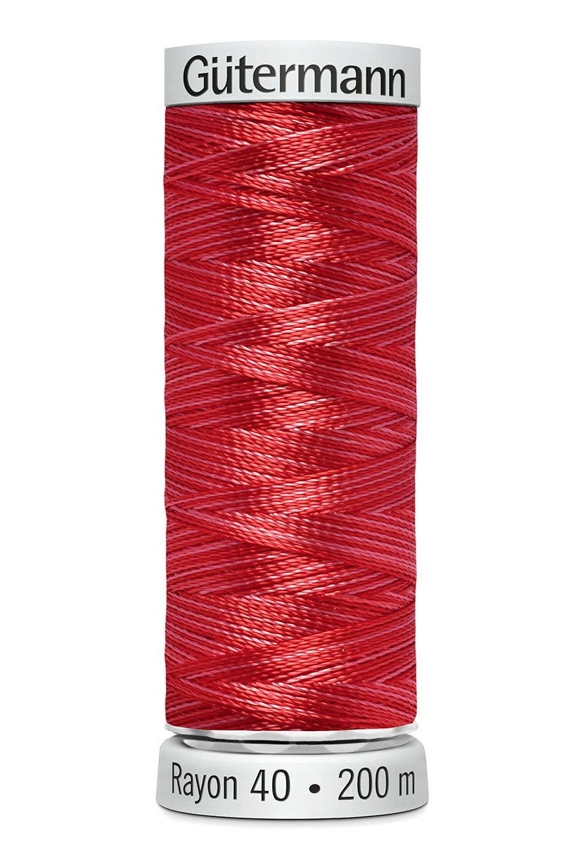 Gutermann Machine Embroidery Thread, Rayon 40, Shiny, 200m (3) - Galedi Pins
