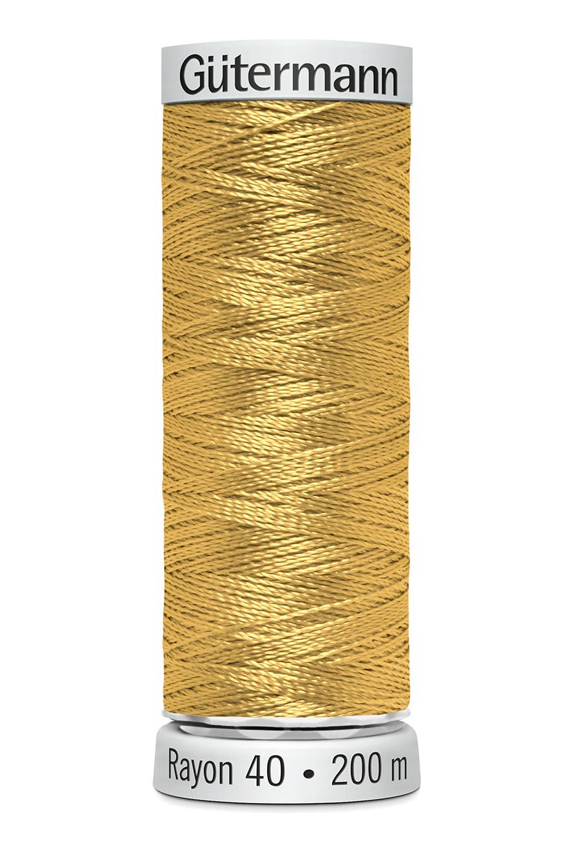 Gutermann Machine Embroidery Thread, Rayon 40, Shiny, 200m (1) - Galedi Pins