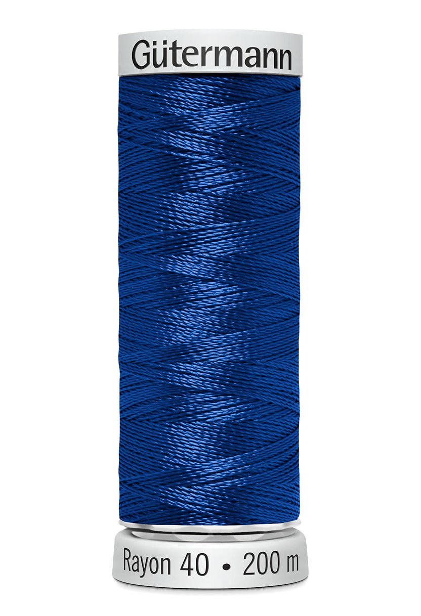 Gutermann Machine Embroidery Thread, Rayon 40, Shiny, 200m (2) - Galedi Pins