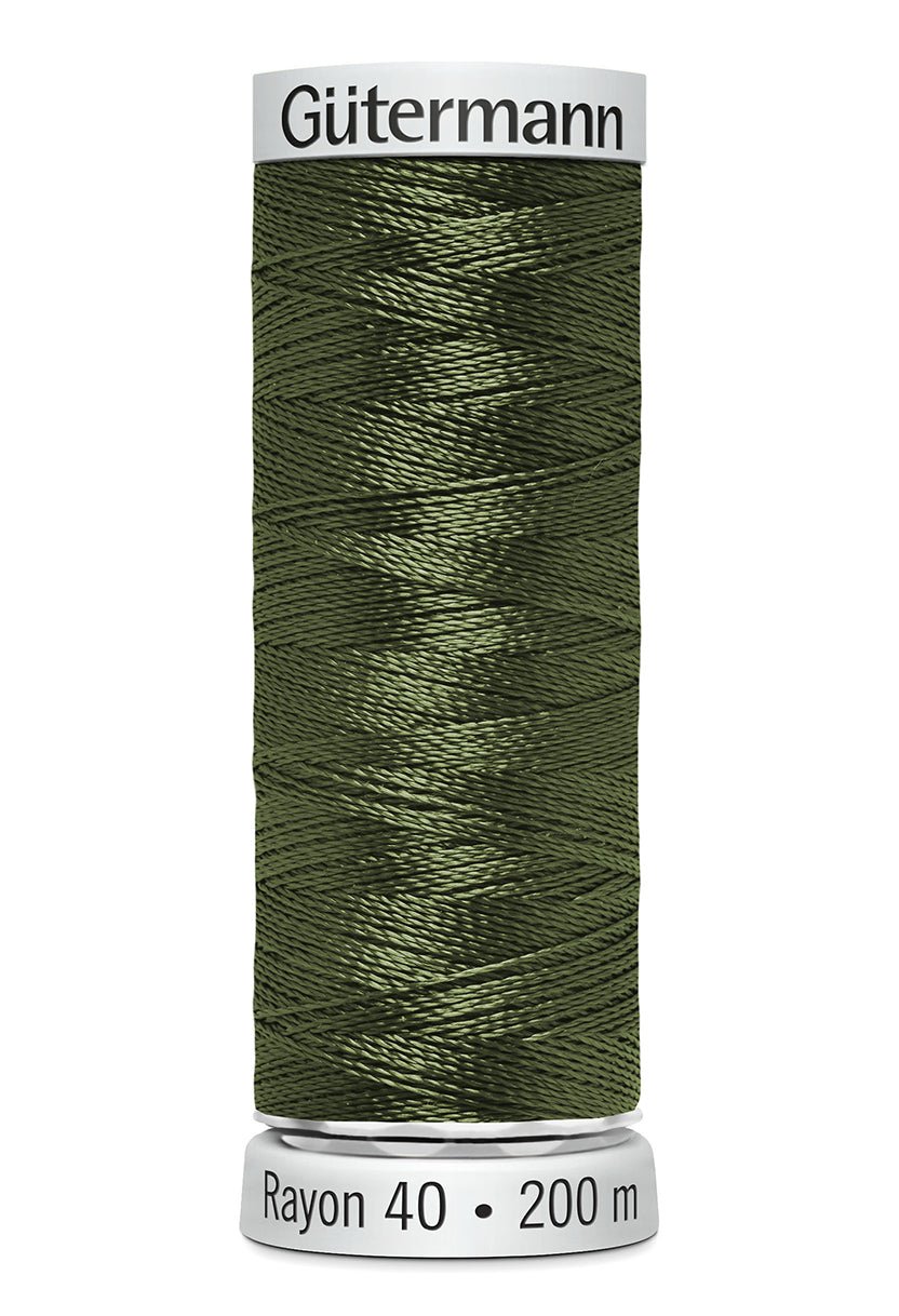 Gutermann Machine Embroidery Thread, Rayon 40, Shiny, 200m (3) - Galedi Pins