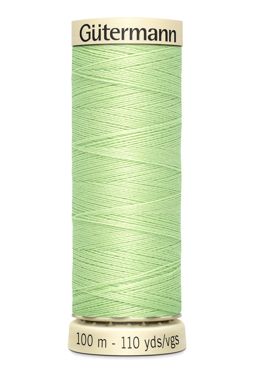 Gutermann Sew-All thread in light green, 100m spool.