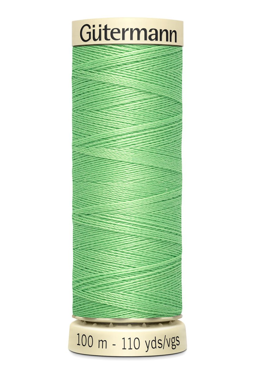 Gutermann Sew-All thread, 100m, light green polyester.