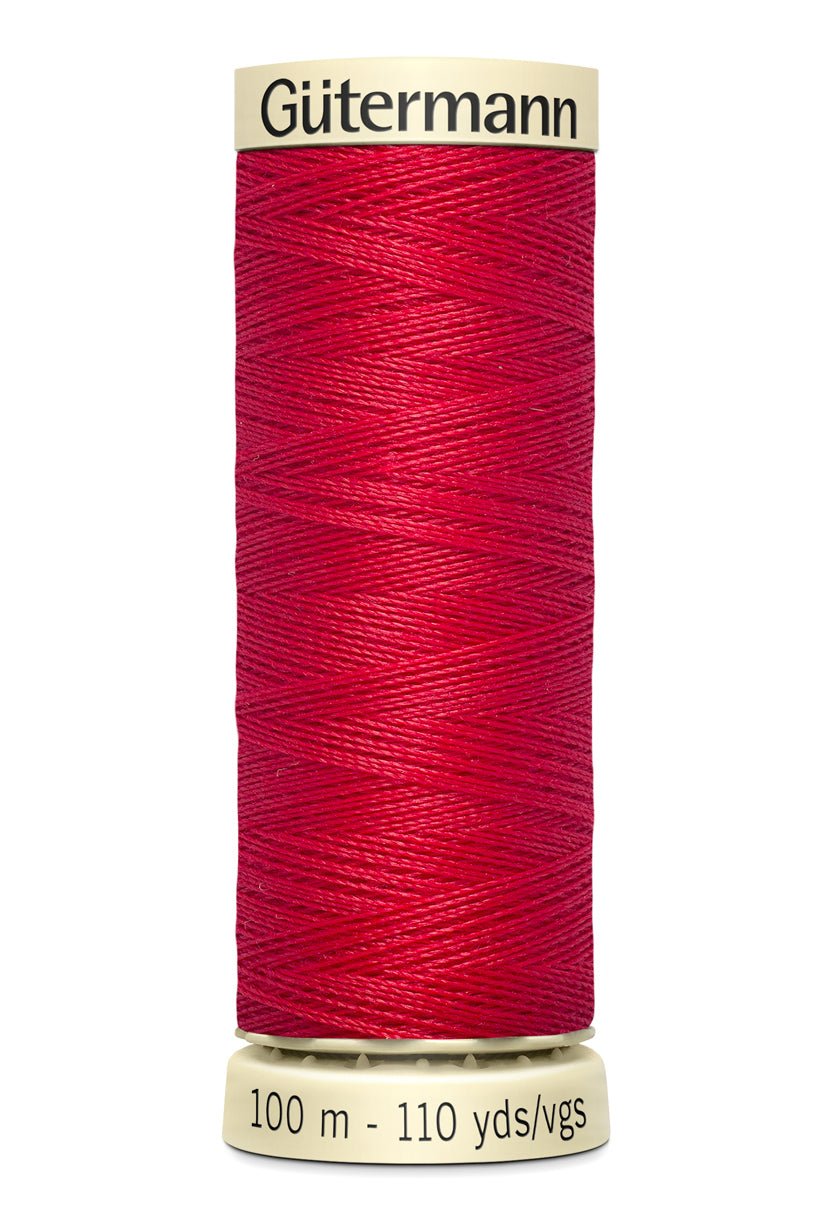Gütermann Sew-All thread, 100% polyester, 100m spool, red.