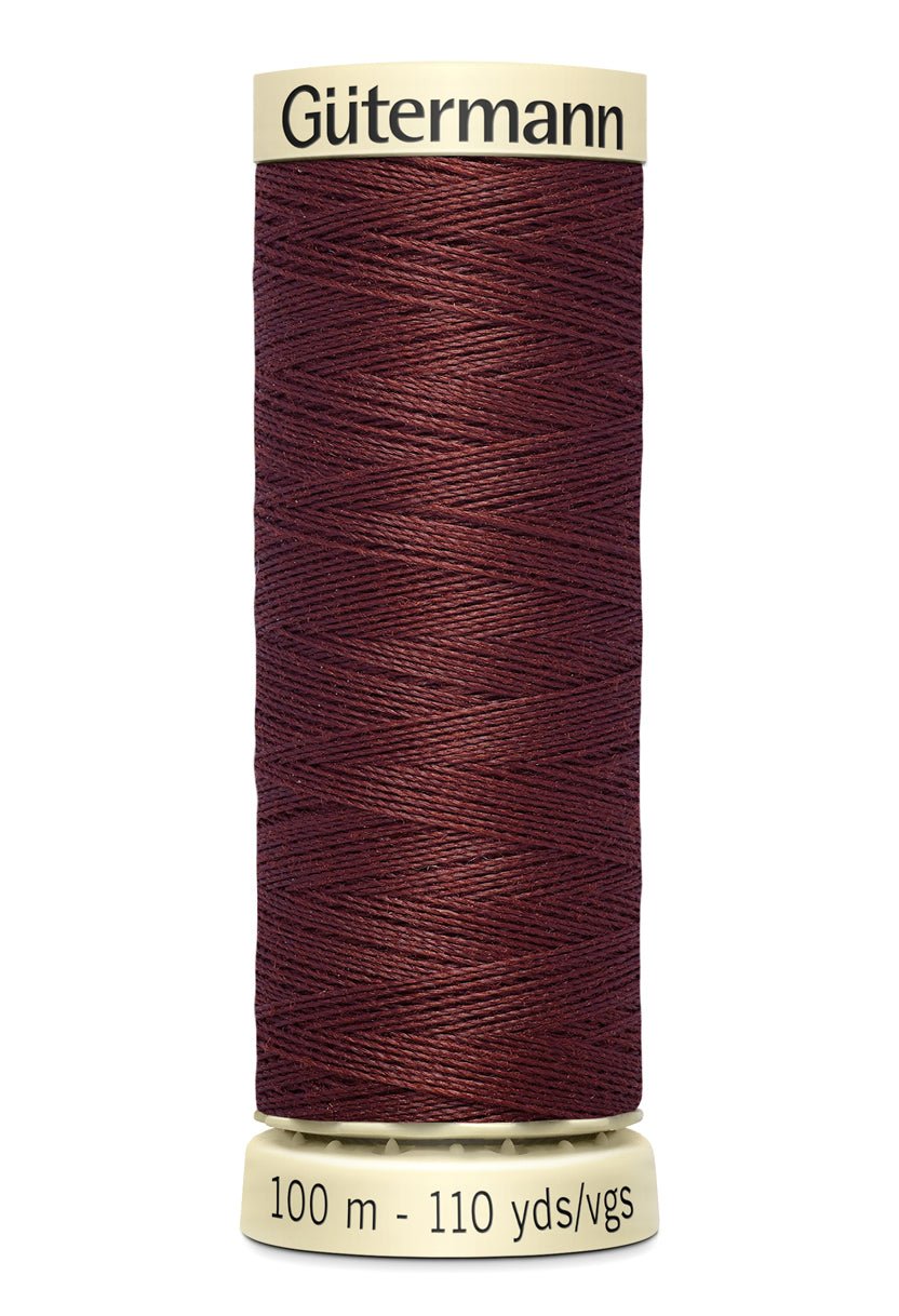 Gütermann Sew-All thread spool in dark red, 100m.