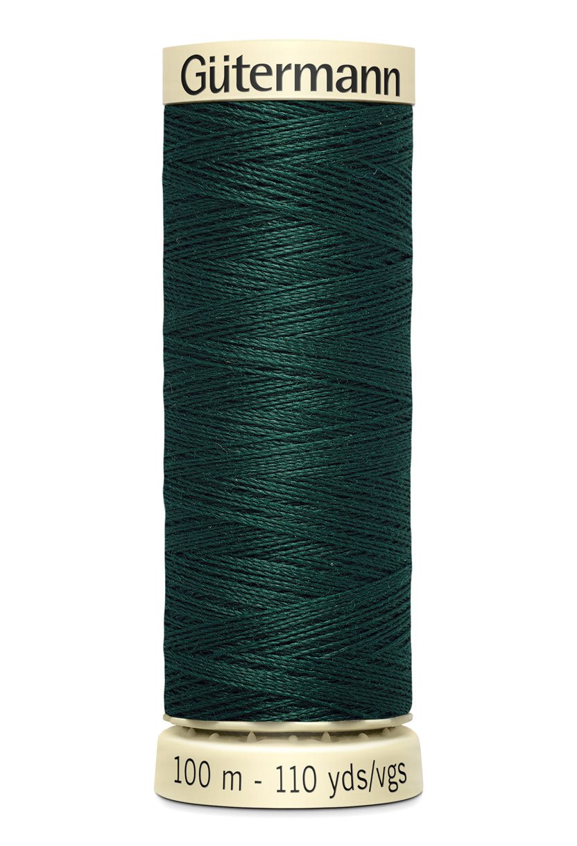 Gutermann Sew-All thread in dark green, 100m spool.