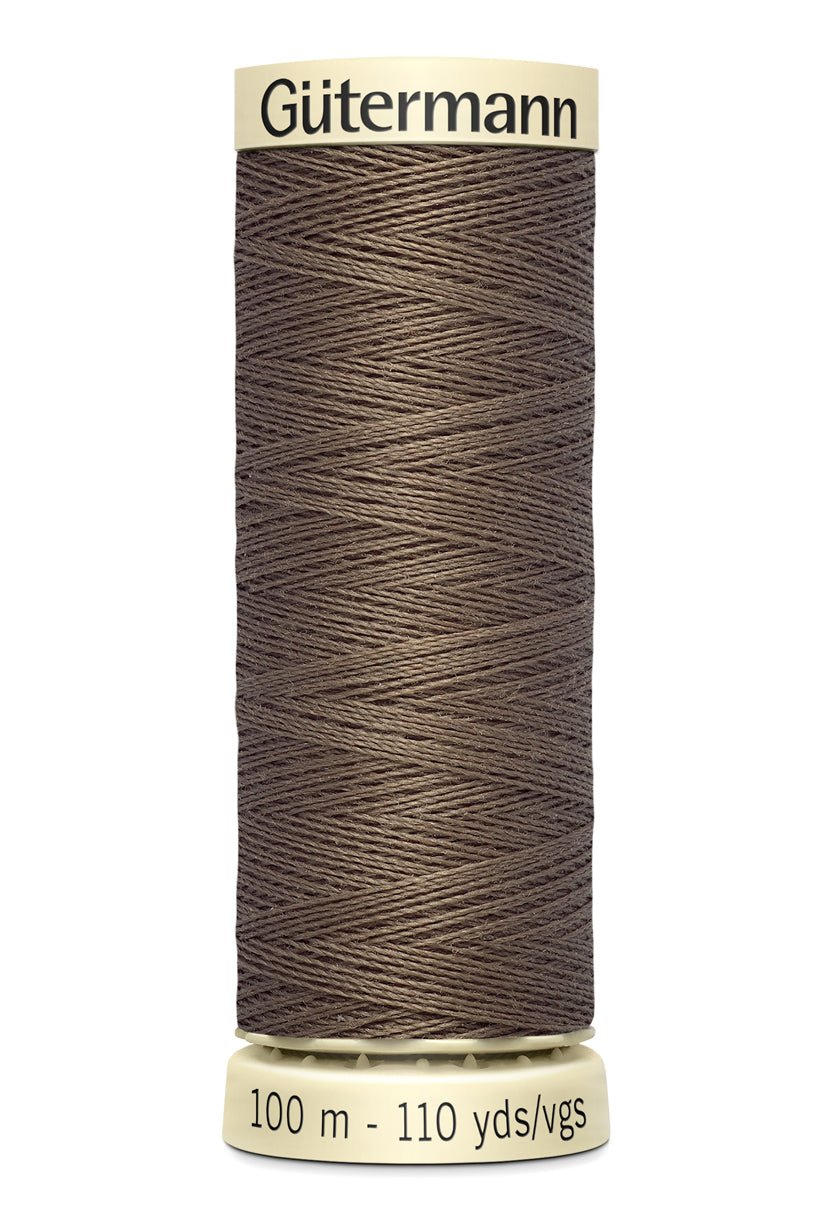 Gutermann Sew-All thread in brown, 100m spool.