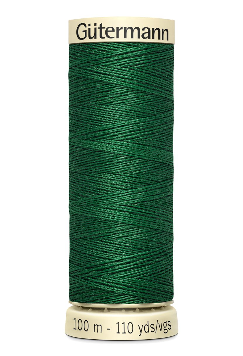 Gutermann Sew-All thread in dark green, 100m spool.