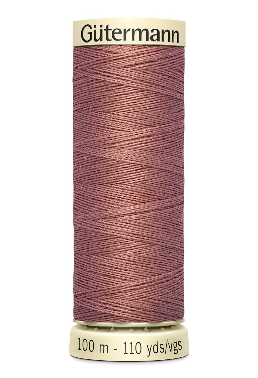Gütermann Sew-All thread, 100% polyester, 100m spool, rose color.