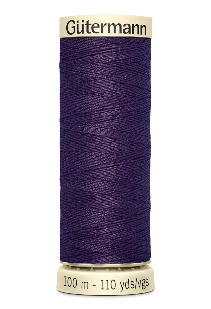 Gütermann Sew-All thread, 100m spool, purple polyester.