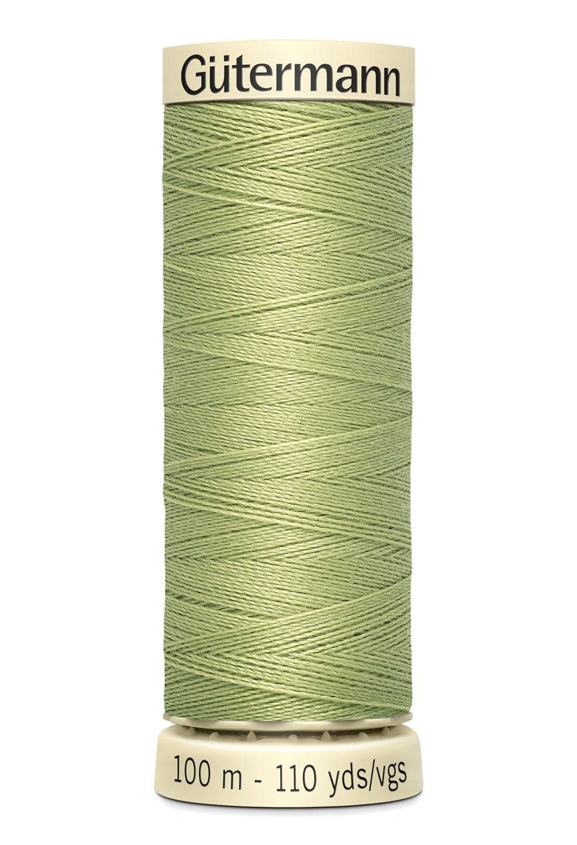 Gutermann Sew-All thread in light green, 100m spool.