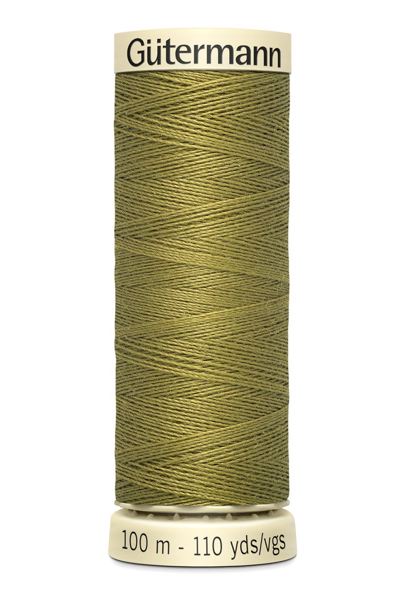 Gutermann Sew-All thread in olive green, 100m spool.