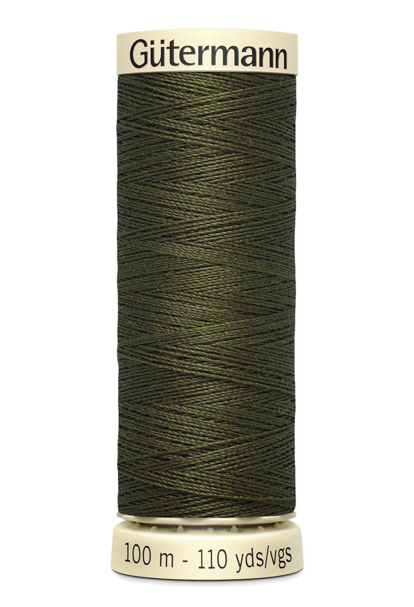 Gutermann Sew-All thread in dark green, 100m spool.