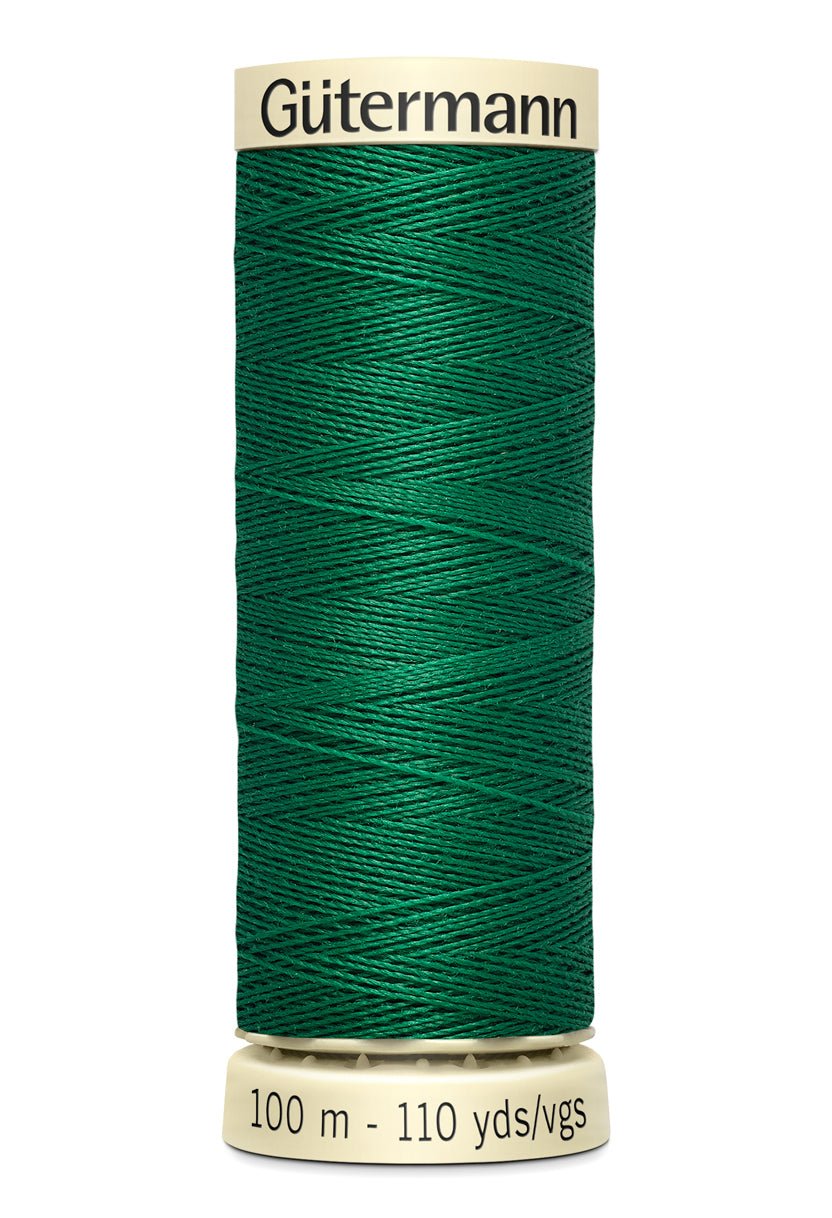 Gutermann Sew-All thread, 100m, green polyester sewing thread.
