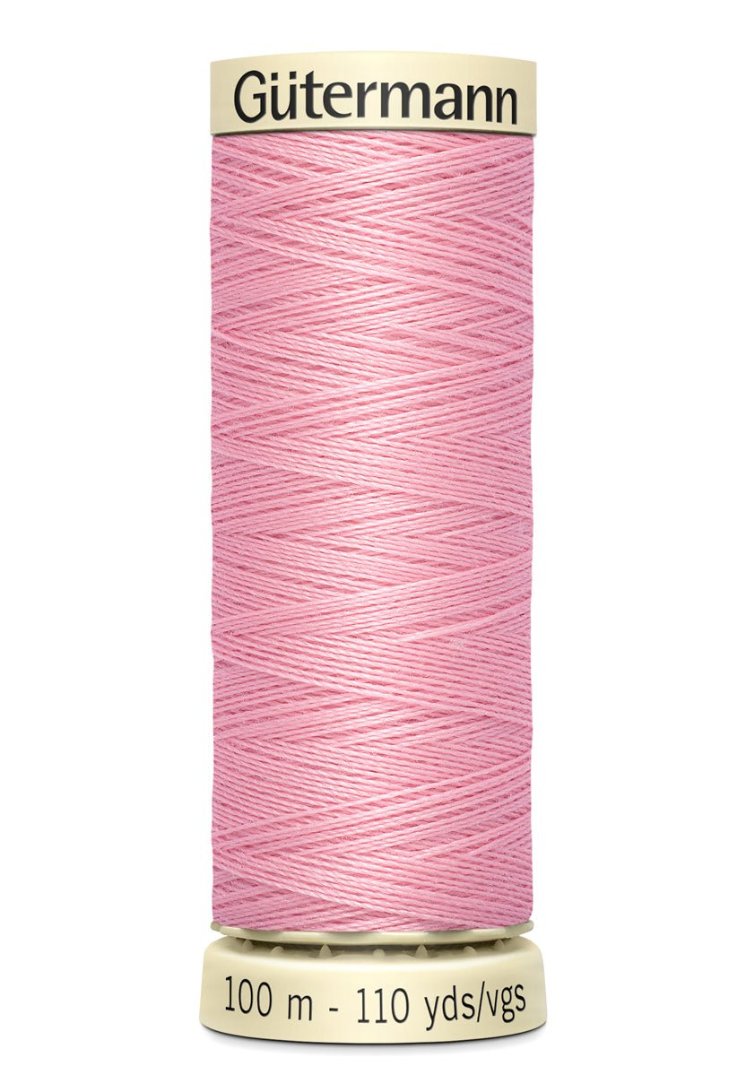 Gütermann Sew-All thread, 100% polyester, 100m spool, light pink.