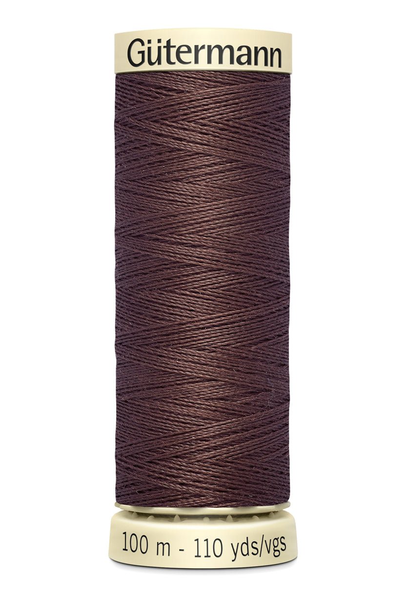 Gütermann Sew-All thread spool in dark brown, 100m.