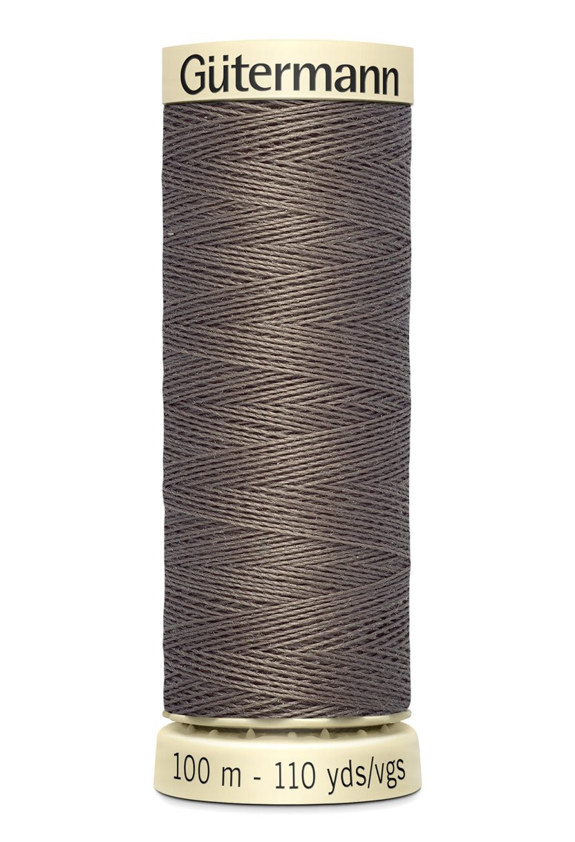 Gutermann Sew-All thread, 100m spool of grey 100% polyester sewing thread.