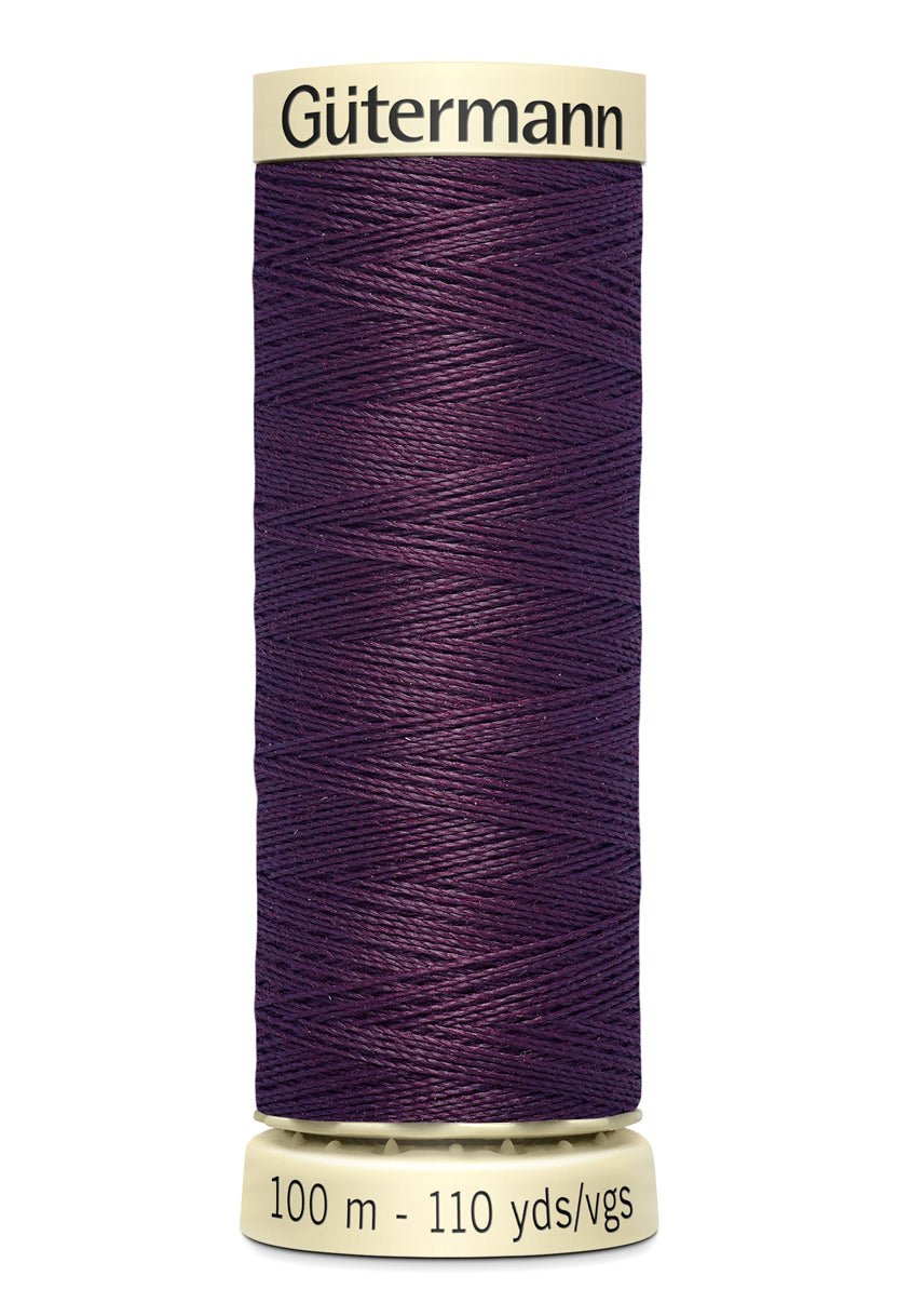 Gütermann Sew-All thread, 100m spool, purple polyester.