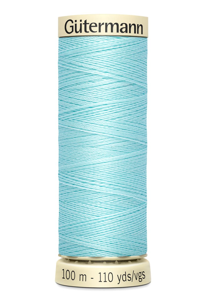 Gutermann Sew-All thread in light blue, 100m spool.