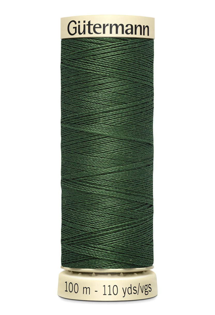 Gutermann Sew-All thread in dark green, 100m spool.