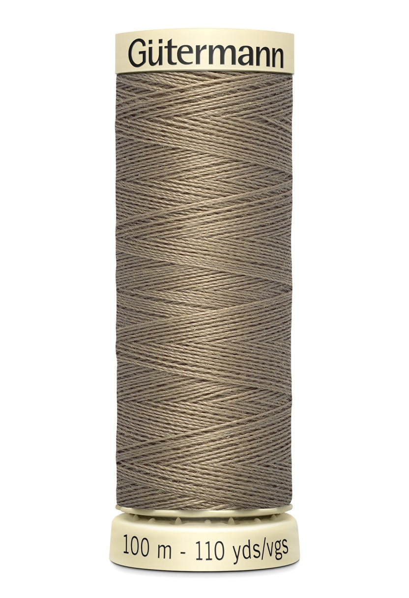 Gutermann Sew-All thread, 100m spool of grey 100% polyester universal sewing thread.