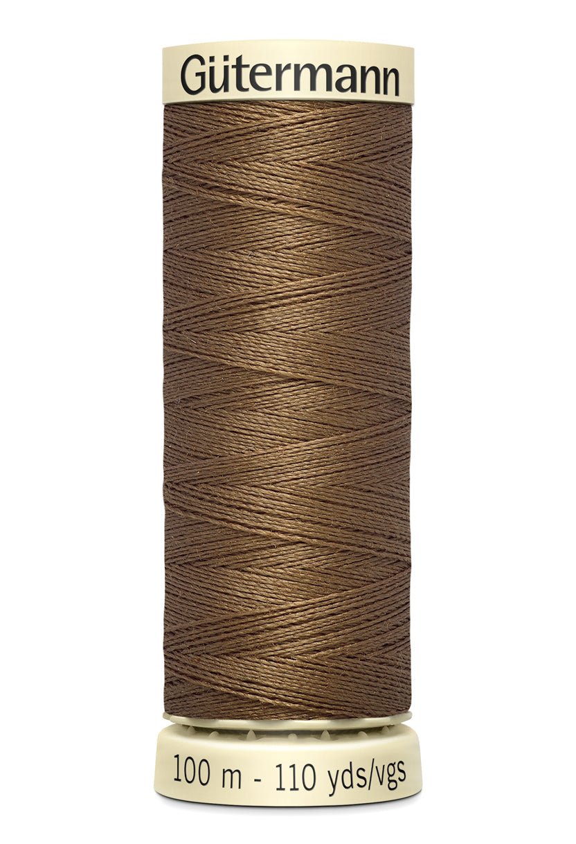 Gutermann Sew-All thread in brown, 100m spool.