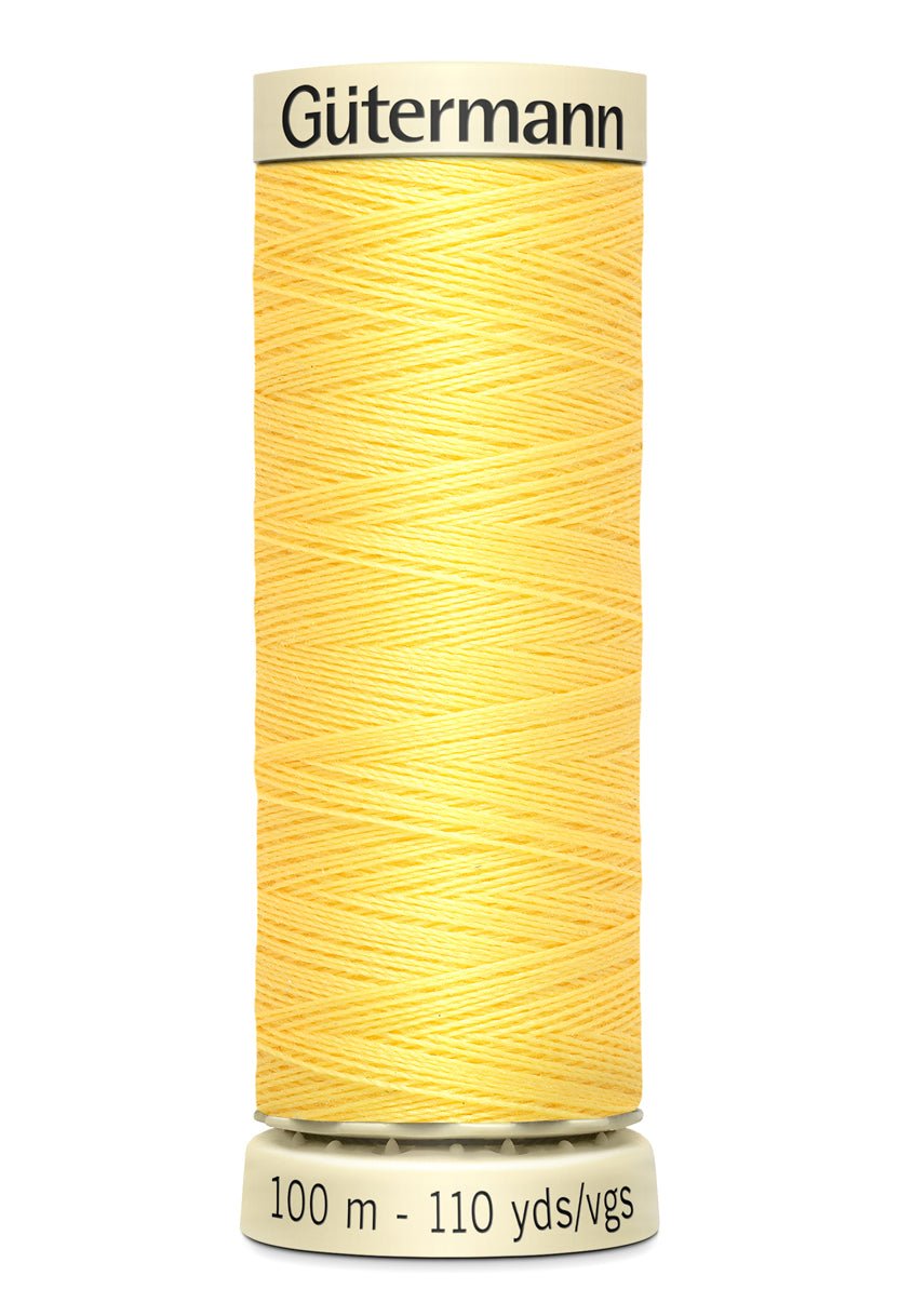 Gutermann Sew-All thread, 100% polyester, 100m, yellow.