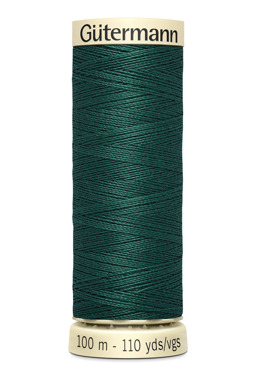 Gutermann Sew-All thread in dark green, 100m spool.