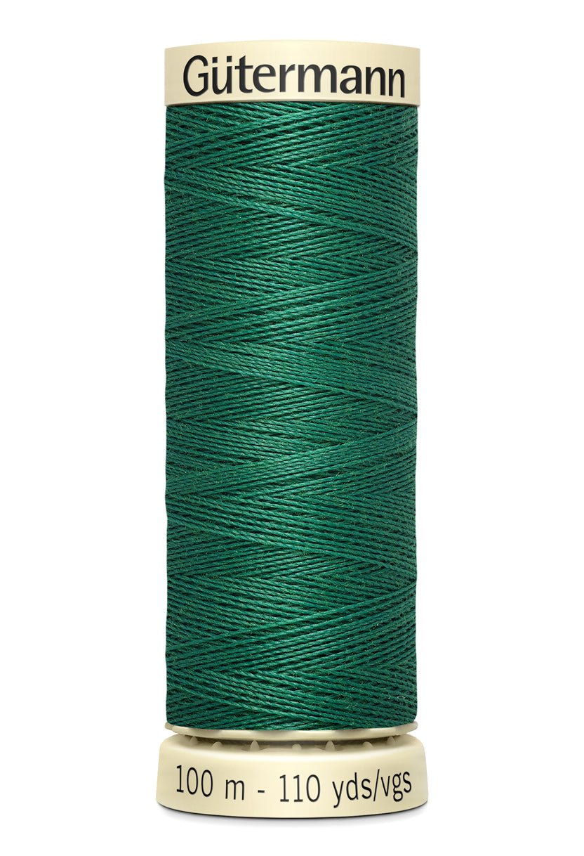 Gutermann Sew-All thread, 100m, green polyester sewing thread.