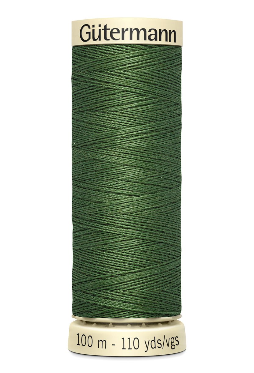 Gutermann Sew-All thread, 100m, green polyester.