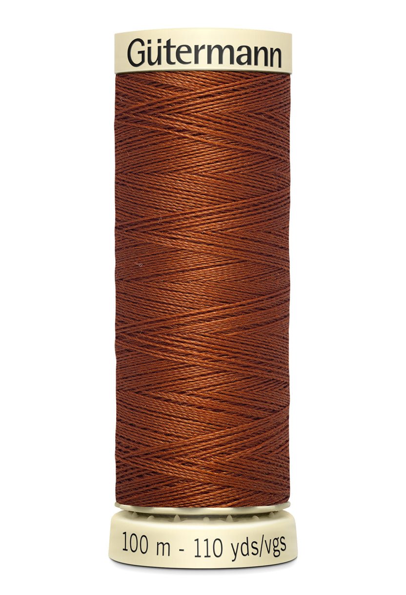 Gutermann Sew-All thread in brown, 100m spool.