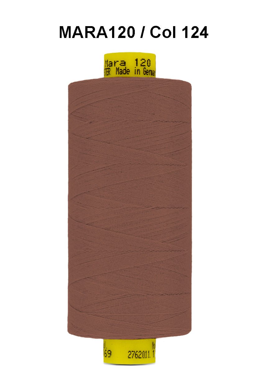 Gutermann Mara 120 thread, color 124, on a 1000m spool.