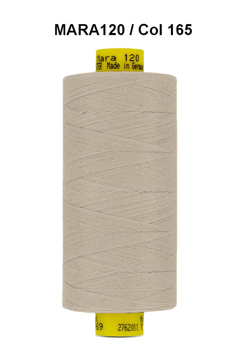 Gutermann Mara 120 thread, color 165, on a 1000m spool.
