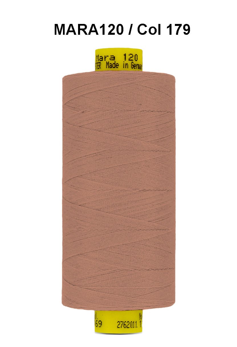 Gutermann Mara 120 thread, color 179, on a spool.