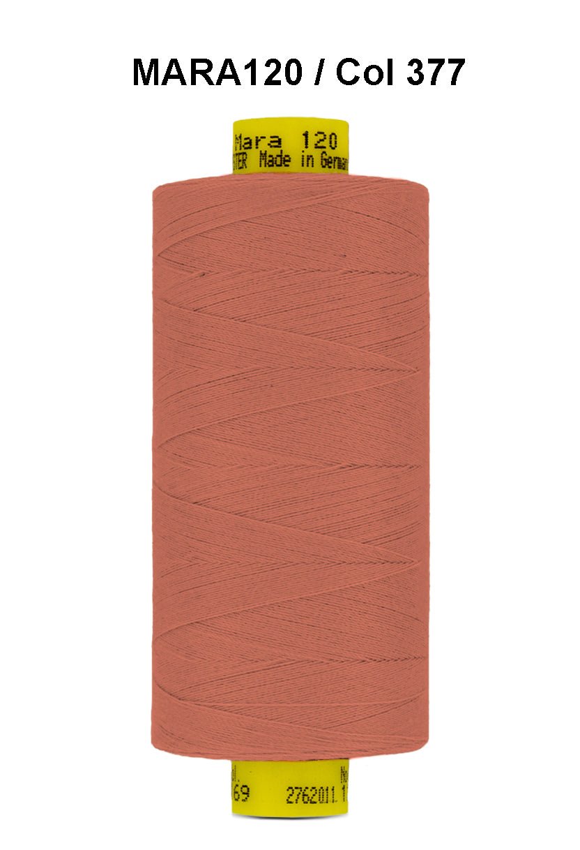 Gutermann Mara 120 thread, color 377, on a 1000m spool.