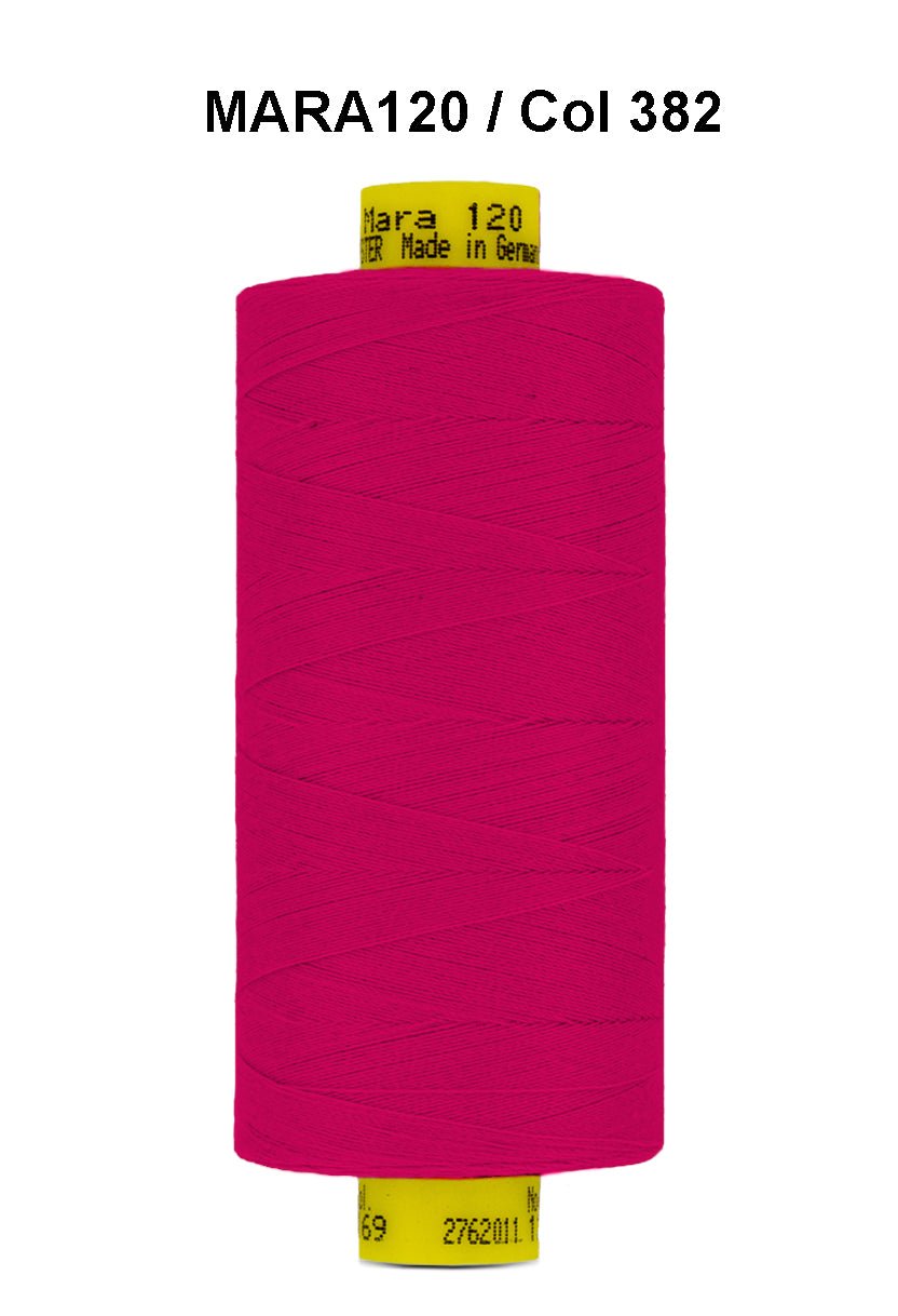 Gutermann Mara 120 industrial thread, color 382, on a 1000m spool.