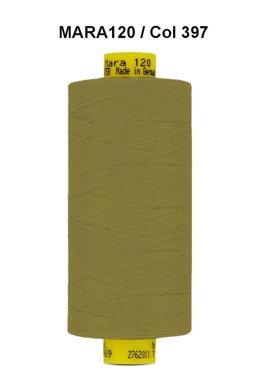 Gutermann Mara 120 thread, color 397, on a 1000m spool.