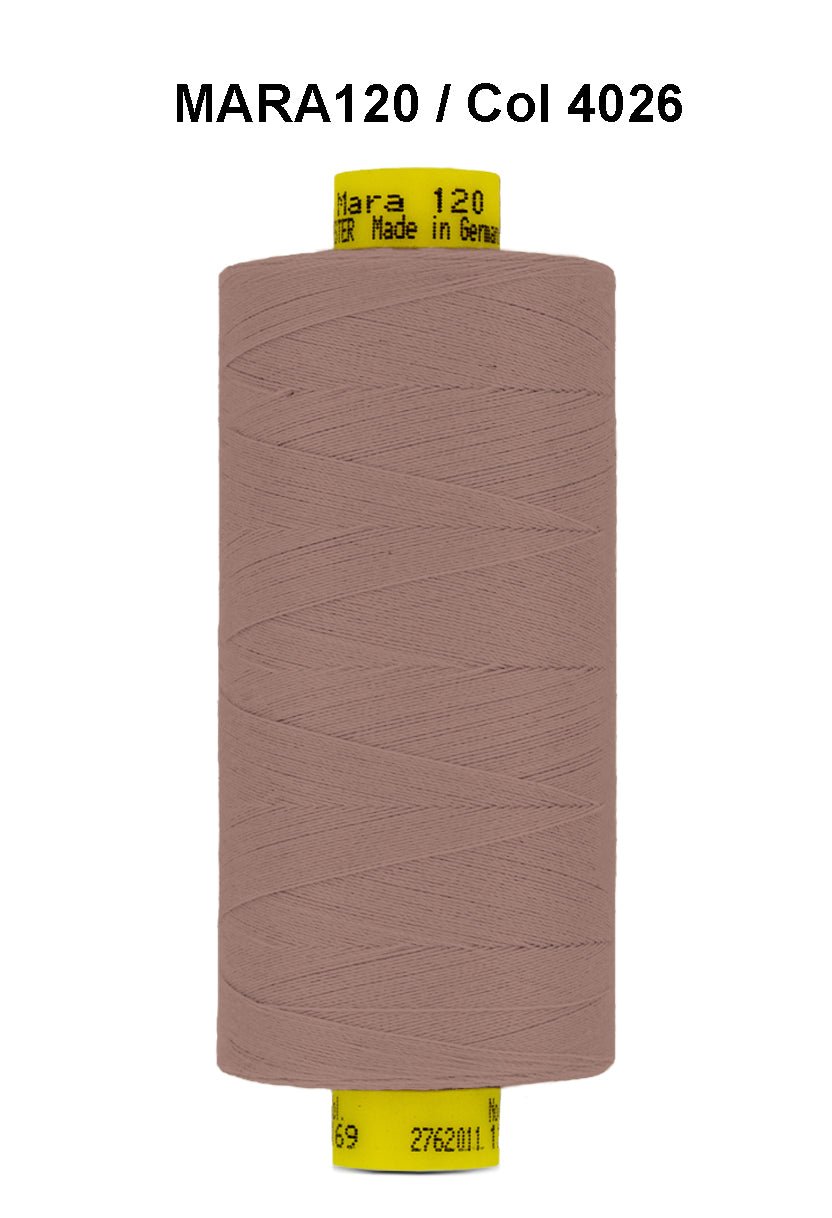 Gutermann Mara 120 thread, color 4026, on a 1000m spool.