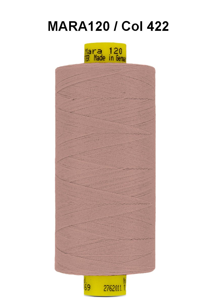 Gutermann Mara 120 thread, color 422, on a 1000m spool.