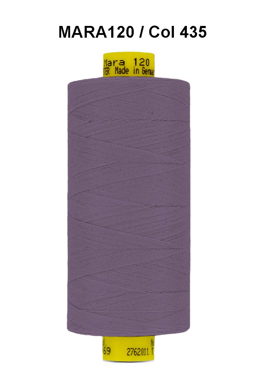 Gutermann Mara 120 thread in color 435 on a spool.