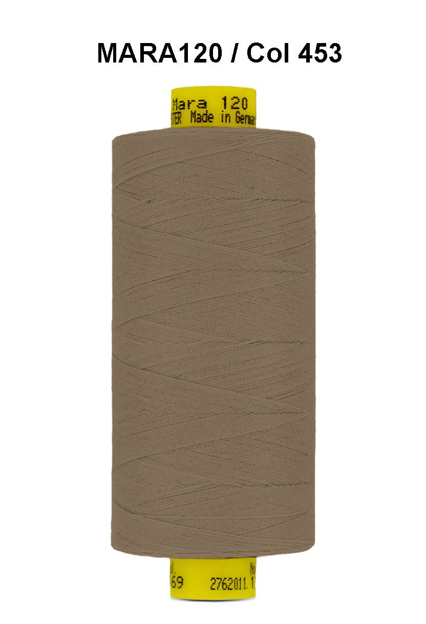Gutermann Mara 120 thread, color 453, on a 1000m spool.