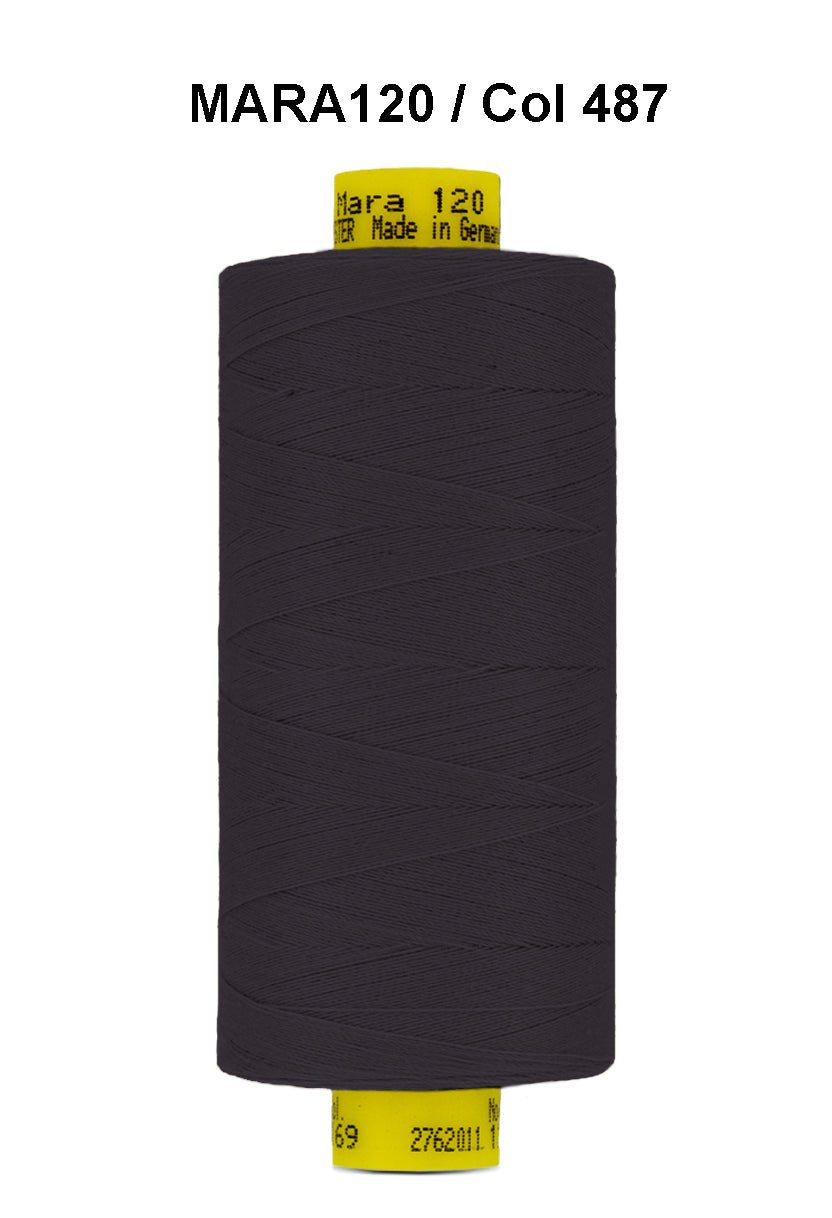 Gutermann Mara 120 thread, color 487, on a 1000m spool.
