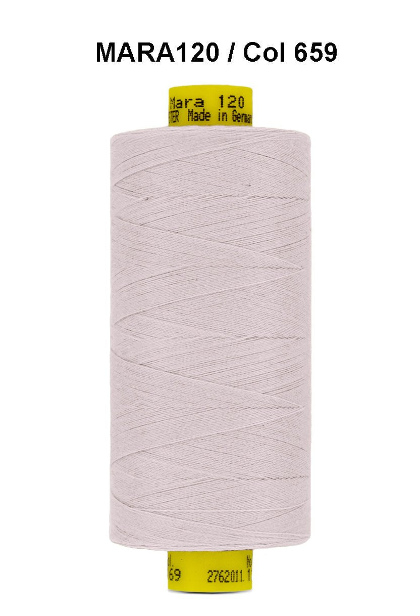Gutermann Mara 120 thread, color 659, on a 1000m spool.