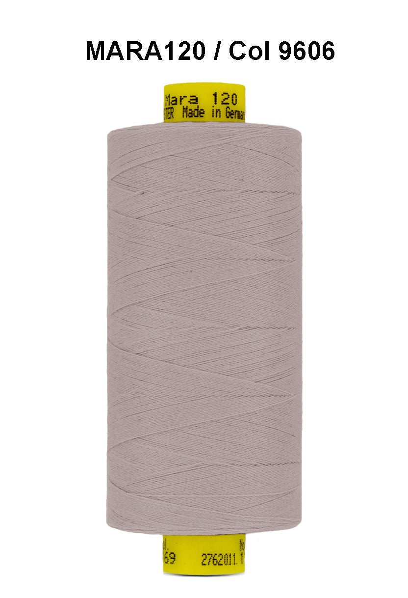 A spool of light purple Gutermann Mara 120 thread.
