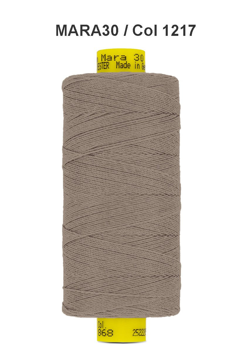 Gutermann Mara 30 polyester thread, color 1217.