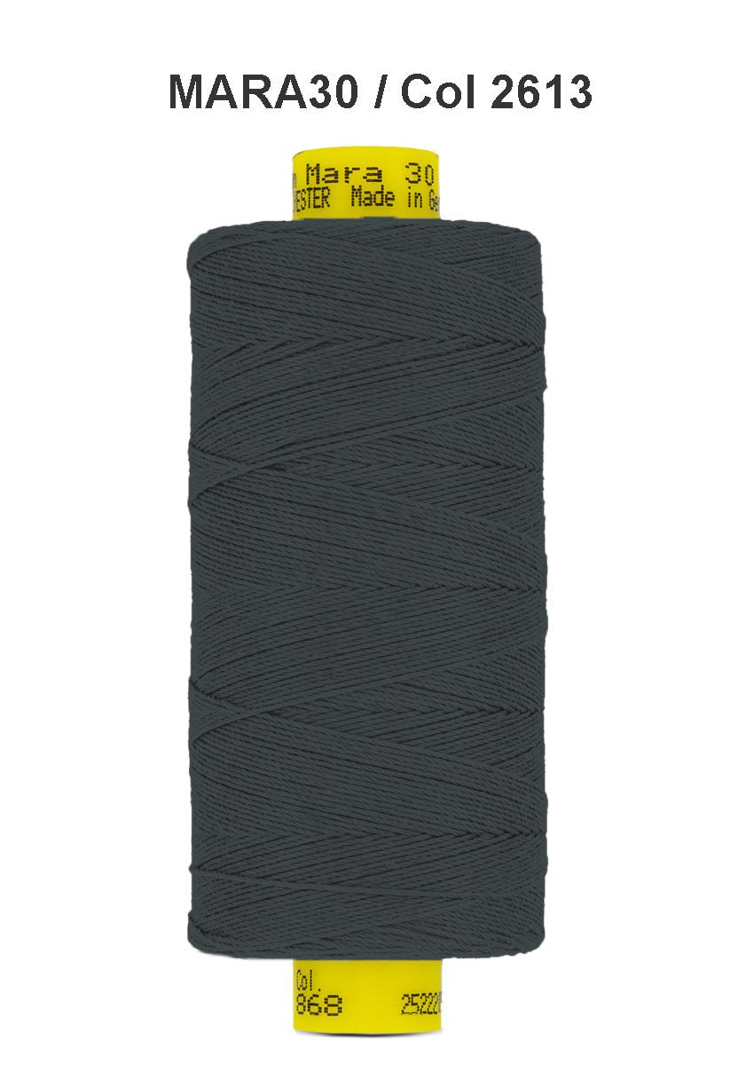 Gutermann Mara 30 polyester thread, color 2613.