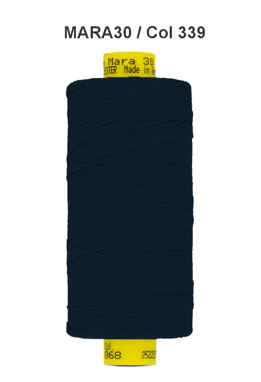 Gutermann Mara 30 polyester thread, color 339.